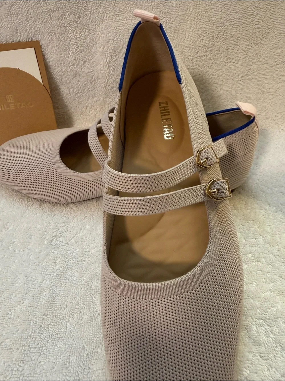 Light Pink Double-Strap Mary Jane Flats bundle shoes for deeper discount - Picture 4 of 14